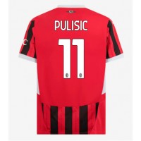 Billiga AC Milan Christian Pulisic #11 Hemma fotbollskläder 2024-25 Kortärmad